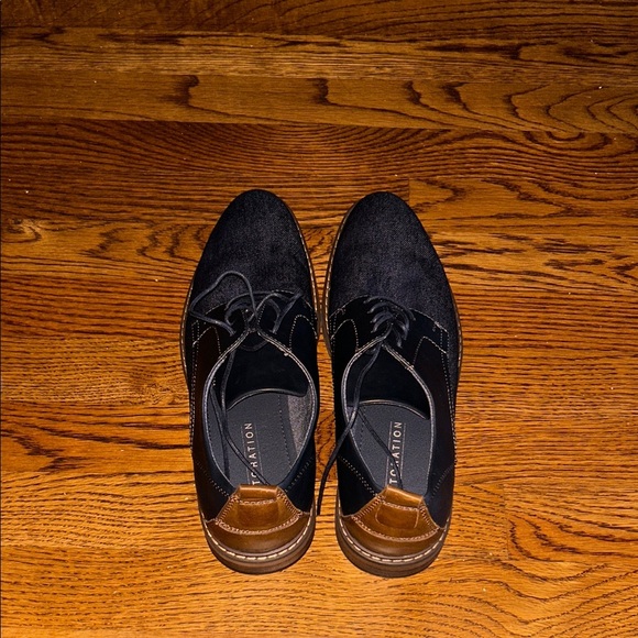 Restoration Men’s Navy Derby Shoes – Size 9.5 main image 7